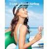 SWEETFULL Mini Portable Fan Powerful Handheld Fan Rechargeable,3 Speeds Personal Small Hand Fan for Travel Makeup Eyelash Fan for Stylish Kids Girls Women USB Cute Design