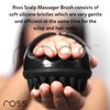 Ross Hair Scalp Massager Shampoo Brush with Soft Silicone Bristles for Anti Dandruff, Exfoliating with Scalp Care Manual Head Massager, 1 Count (Pack of 1) (Style 1, Black)