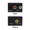 Musou RCA Analog to Digital Audio Converter with Optical and Coaxial Inputs, Including Optical Cable and Power Adapter