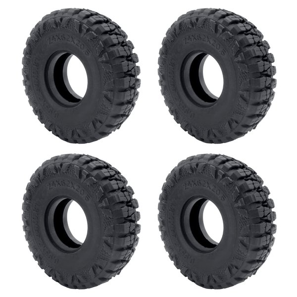 Benedict Harry Monster Truck 1.0 Wheel Rims Tires for Axial AX24 SCX24 FMS FCX24 TRX4M … (B)
