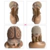 Honey Blonde Highlights Lace Front Human Hair Bob Wigs Pre Plucked Hairline for Women Ombre Hair to Brown with Blonde Highlights Balayage Lace Frontal Wigs 13x1x5 Deep Part Glueless Wigs 150% Density