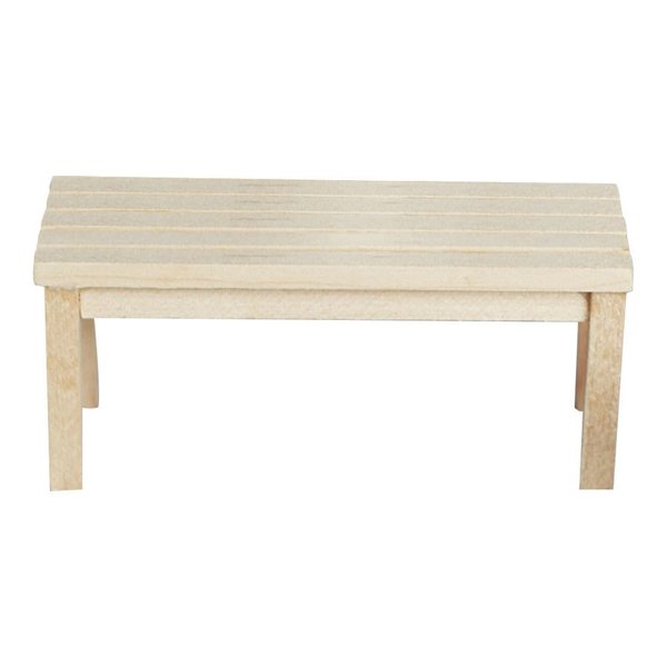 FAVOMOTO Simulation Dollhouse Landscape Furniture - Wooden Dollhouse Furniture Wood Chair Outdoor Wood Bench Furniture, Miniature Doll Bench of Garden Bench Micro Landscape Models