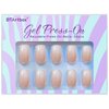 BTArtbox Square Ombre Press On Nails - Soft Gel Press On Nails Short with Nail Glue, 15 Sizes - 30 Reusable Fake Nails Kit, Vanilla Cream
