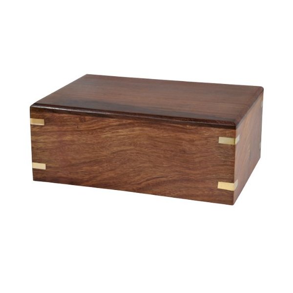 Memorial Gallery Custom Wood Box Pet Urn Medium, Plain