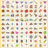 Partywind 204 PCS Mixed Styles Temporary Tattoos for Kids, Glitter Fake Tattoo Stickers for Kids Party Supplies Favors, Goodie Bag Stuffers for Boys Girls Birthday Party Decorations