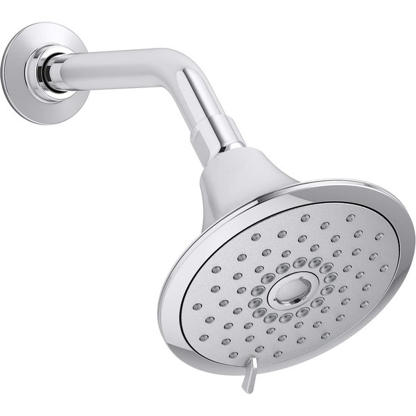 Kohler K-22169-G-CP Forte 1.75 GPM Multifunction Showerhead with Katalyst Air-Induction Technology, Polished Chrome