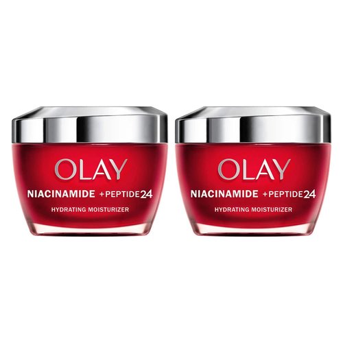 Olay Regenerist Niacinamide + Peptide 24 Face Moisturizer, 1.7 Ounce (2 Pack)
