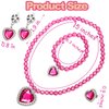 Coloch 7 Sets Dress up Jewelry, Jewelry Princess Pretend Toy with Bracelet, Necklace, Ring and Earrings, Cosplay Jewelry Set for Party