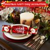 10PACK Christmas Party Favor 10‘’ No-Snap Table Favors with Prize Joke Gifts for Adults Kids Party Supplies Dinner Decorations British English Holiday Games Red