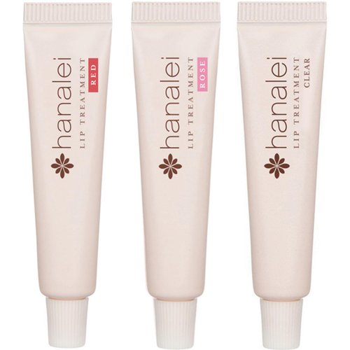 Cruelty-Free and Paraben-Free Lip Treatment to Soothe Dry Lips by Hanalei – Made with Kukui Oil, Shea Butter, Grapeseed Oil – Made in USA – Multi-colored Travel-Size 3 Pack (5ml/5g/0.17oz x 3 tubes)