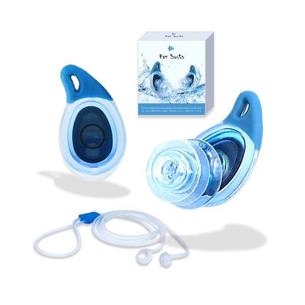 [ EAR SUITS 3rd ] Waterproof Ear Plugs for Surfing Swimming Diving Blocks Out Water Lets Sound in , Perfect for Surfer, Swimmer, Diver Swim Surf Ears Protection Soft Silicone Earplug
