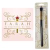 F.A.R.A.H Brushes Premium Quality Tapered Blending 35E Makeup Brush - Perfect For Blending Liquid, Cream, or Flawless Powder Cosmetics - Buffing, Stippling, Concealer