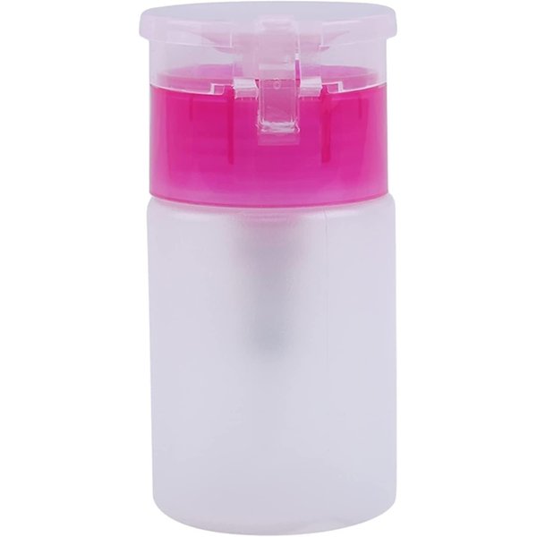 Push Down Empty Pump Dispenser Bottle for Nail Polish and Makeup Remover, 60mlAttractive Design Nail Art and Polish