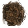 CAISHA 100% HUMAN HAIR Scrunchie Hair Piece Updo Braid Hair Scrunchy Messy Bun Black Light Brown Mix H312h