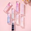 Panarciss Color Changing Lip Oil, Temperature Color Change Lip Gloss, Transparent Plumping Lip Oil, Non Sticky, Lightweight, Shiny Lip Tint Oil for Lip Care (#06 Clear to Pink Without Glitter)
