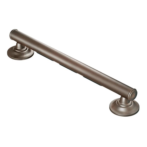 Moen LR8724D1GOWB Securemount Designer Elegance Grab Bar With Grip Pads, Old World Bronze, 24-Inch