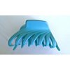 Generic Sky blue hair claw clip with crystals for fine thin hair (Crystal choice: No crystals), 1 Count (Pack of 1)