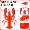 Jetec 6 Pcs Tissue Crab Lobster Honeycomb Centerpiece Crab Lobster Party Decorations Hanging Crab Lobster Table Decor for Summer Sea Animal Beach Birthday Party Supplies(Lobster)