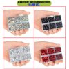 LPBeads 10000pcs Hotfix Rhinestones Flatback Glass Crystal Clear Red AB Crystal and Black Rhinestone with Tweezers and Picking Pen for Crafts Clothes Nail Art