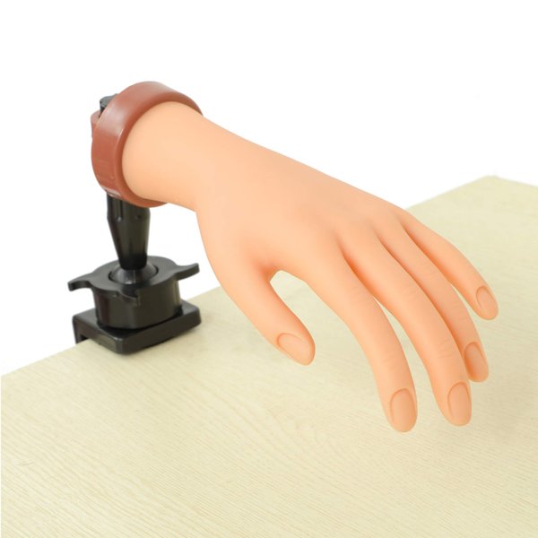 Practice Hand for Acrylic Nails,Mannequin Hands for Nails Practice,Nail Art Hand Nail Training Hand Nail Fake Hand Nail Hand Practice Acrylic Nail Hand 1Pcs