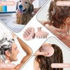 HHWXMHH Scalp Massager, Soft Silicone Hair Scrubber for Hair Growth & Head Massage, Shampoo Brush Scalp Scrubber, Dry & Wet Shower Hair Brush for Women Men Adult Child (Light Pink)