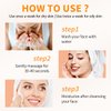 Vitamin C Face Scrub, Exfoliating Facial Wash with Retinol, Face Scrub,Facial Exfoliating Scrub, Facial Scrubs for Women,Deep Cleansing Face Wash Cleanser for Women Men