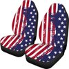TOADDMOS American Flag Print Car Seat Covers Front Seat Only,Universal Fit for Most Car SUV