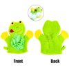 Azure Zone, 4 Pack Cartoon Hand Puppet Bath Wash Mitt Towel with Animal Designs for Bath and Shower