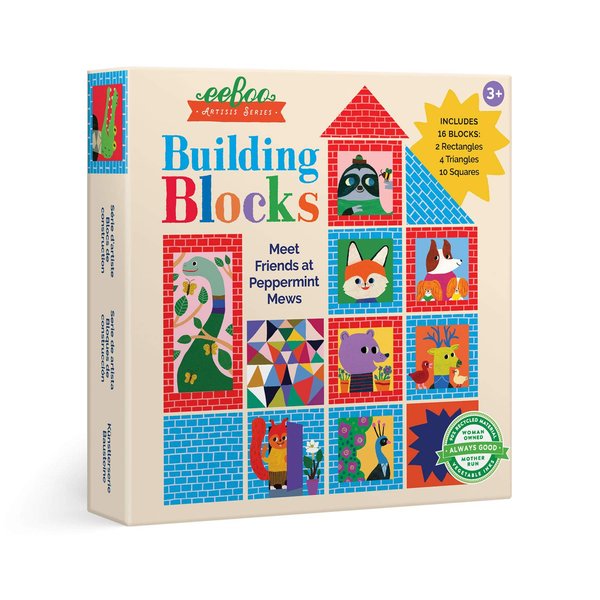 eeBoo: Artists’ Series Building Blocks for Toddlers, Promotes Hand-Eye Coordination, Fine Motor Skills and Teaches Cause and Effect, for Ages 3 and up