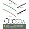 MoHern Bonsai Wire and Bonsai Tool Kit, Total 164 Feet Bonsai Tree Wire for Bonzai Trees Indoor, Size of 1-mm, 1.5-mm, 2-mm Aluminum Wire