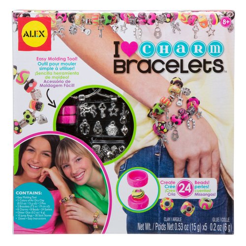 ALEX Toys DIY Wear I Heart Charm Bracelets Kids Art and Craft Activity