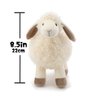 MR ViviCare 8.5" White/Cream Sheep Stuffed Animals for Boys and Girls,Soft and Adorable Lamb Plush Toys for Newborn Babies,Great Gifts on Birthday,Easter,Baby Shower,Valentine's Day,Machine Washable