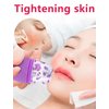 Ice Roller for Face & Eyes, Gua Sha Face Massage, Facial Beauty Ice Roller Skin Care, Remove Fine Lines, Reusable and Freezable Face Roller for Shrink Pores, Enhance Skin Elasticity (Purple)