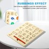 hzsshb Wooden Letters Practicing Board,Reusable Handwriting Alphabet Tracing Board Double-Sided Toddlers and Preschool Gifts Learning Toys Learning to Write ABC for Kids Ages 3-8