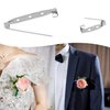 50 Pcs Brooch Pins, 4-Size Pack of Safety Pins, Silver Bar Pins, Secure Back Clasp with Back Bar Fastener, Pin Badge Backs with Holes (50)