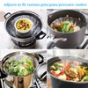 Steamer Basket Stainless Steel Vegetable Steamer Basket Folding Steamer Insert for Veggie Fish Seafood Cooking, Expandable to Fit Various Size Pot (7.1" to 11")