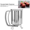Stainless Steel Pancake Batter Dispenser, Easy to Use for Pancakes, Muffins, Great Applicability, Child Friendly Design, Made of 18/8 Stainless Steel