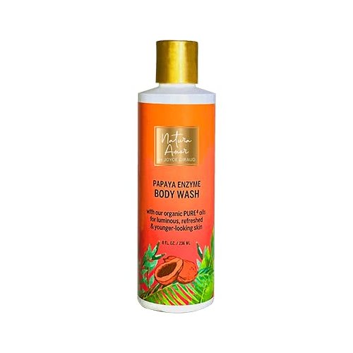 Natura Amor by Joyce Giraud Papaya Enzyme Body Wash - Nourishing & Moisturizing, Ideal for All Skin Types - Papaya Scent, 8 Fl. Oz.