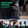 OWB Kydex Holster Optics Cut: Compatible with Glock 17 Gen 3-5 & G22/31 Gen 3-4 Pistol, Outside Waistband 1.75 Inch Paddle G17 Holster Open Carry, Posi-Click Retention, Right Hand