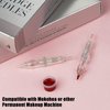 Tattoo Needles, Mokohoa 1rl Tattoo Cartridge Needles with Membrane Professional Disposable Tattoo Needle Cartridge for Eyebrow Eyeliner Eyeshador Lip Shape Hair Scalp 1R-0.18mm