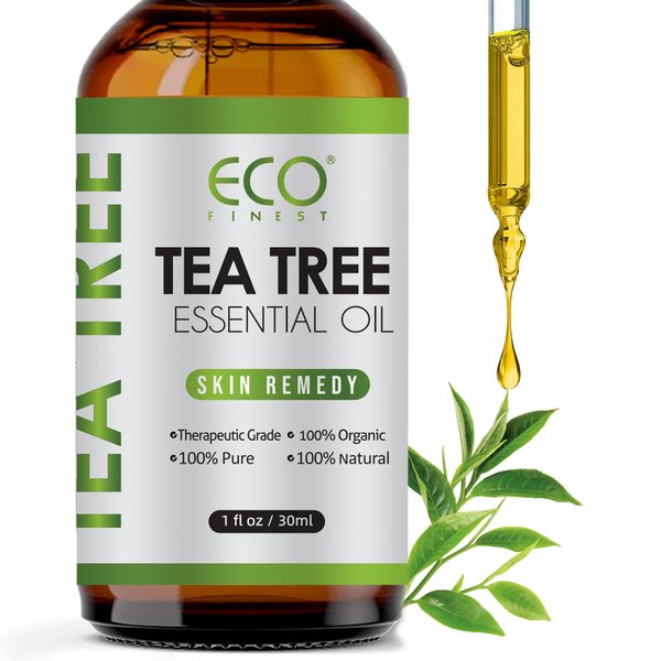 Eco Finest Organic Tea Tree Oil for Skin 30ml Aceite De Te De Arbol 100% Pure Tea Tree Oil for Hair, Face & Nails Natural