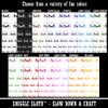 Peeking Seal Temporary Tattoo Water Resistant Fake Body Art Set Collection - Light Green (One Sheet)