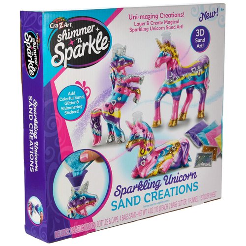 Shimmer ’n Sparkle Sparkling Unicorn Sand Art Kit for Kids for Ages 6 and Up
