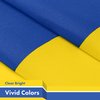 G128 USA American Flag & Ukraine Ukrainian Flag 3x5FT Printed 150D Polyester