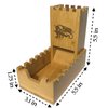 Bamboo Dice Tower | Special Edition Wooden Rolling Case | Perfect for DM's, Mini Games, RPG Players, DND, Dungeons and Dragons | Foldable Handcrafted Wood Die Roller Castle | Collapsible Dice Chest