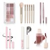All in One Makeup Kit - Makeup Set for Women, Girls & Teens, Include 10 Colors Eyeshadow Palette, Lip Gloss, Eyebrow & Eyeliner Pencil, Waterproof Mascara, 6 Pcs Makeup Brushes (Pink)