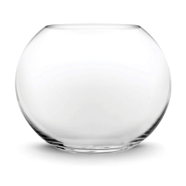 CYS EXCEL Bubble Vase (H-4.5" W-5.5", Approx. 1/4 Gal.) | Multiple Size Choices Fish Bowl | Round Terrarium Vase | Globe Flower Centerpiece