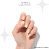 Adora Couture Semi Cured Gel Nail Strips |20pcs Semi Sheer Ombre Milky Peach Gel Wraps for Nails | Gel Nail Stickers with UV Light Required (Milky Peach)