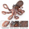 AENIMELY Solid Ocean Animal Figures for Kids, Realistic Giant Octopus and Squid Toy Models, Educational Playset for Learning and Cognitive Development(Brown)