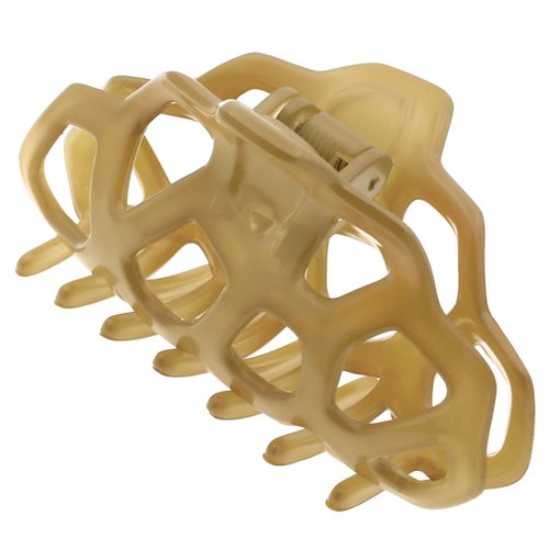 Camila Paris CP2516 French Hair Clip for Women, Beige, Girls Hair Claw Clips Jaw Fashion Durable and Styling Hair Accessories for Women, Strong Hold No Slip Grip, Made in France